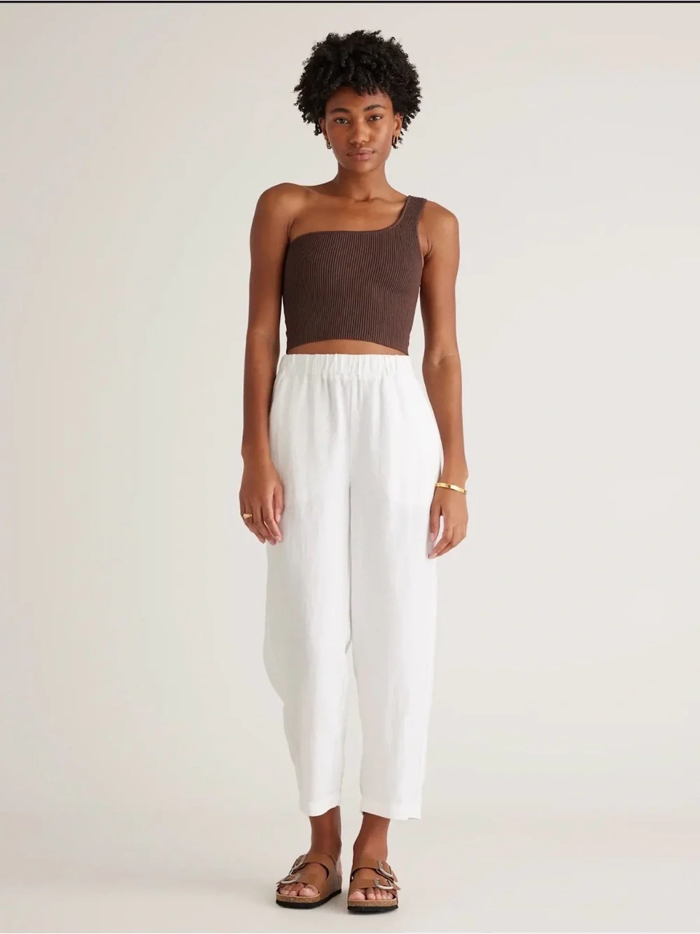 Quince NWOT European Linen Pants in White Size X-Large 1206